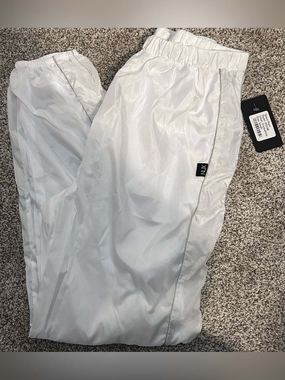 NWT NUX space pants crystalline Size S